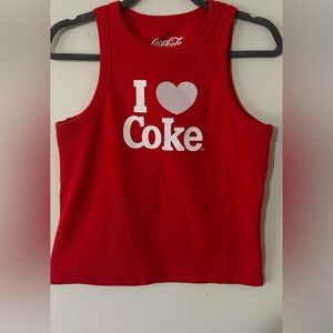 Coca Cola Kids Red 'I Love Coke' Tank Top